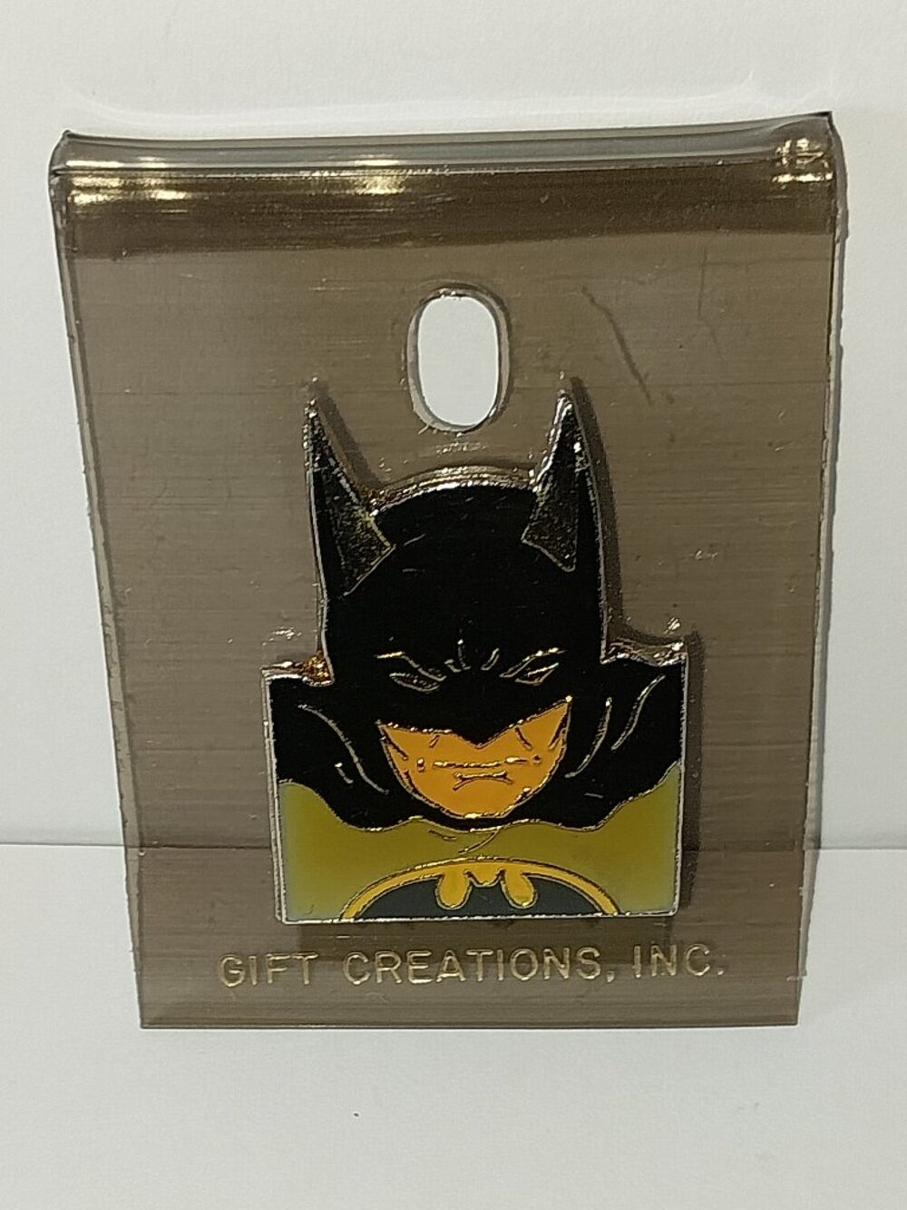 Vintage Batman Pin DC Lapel Pin 1988 Head Mask